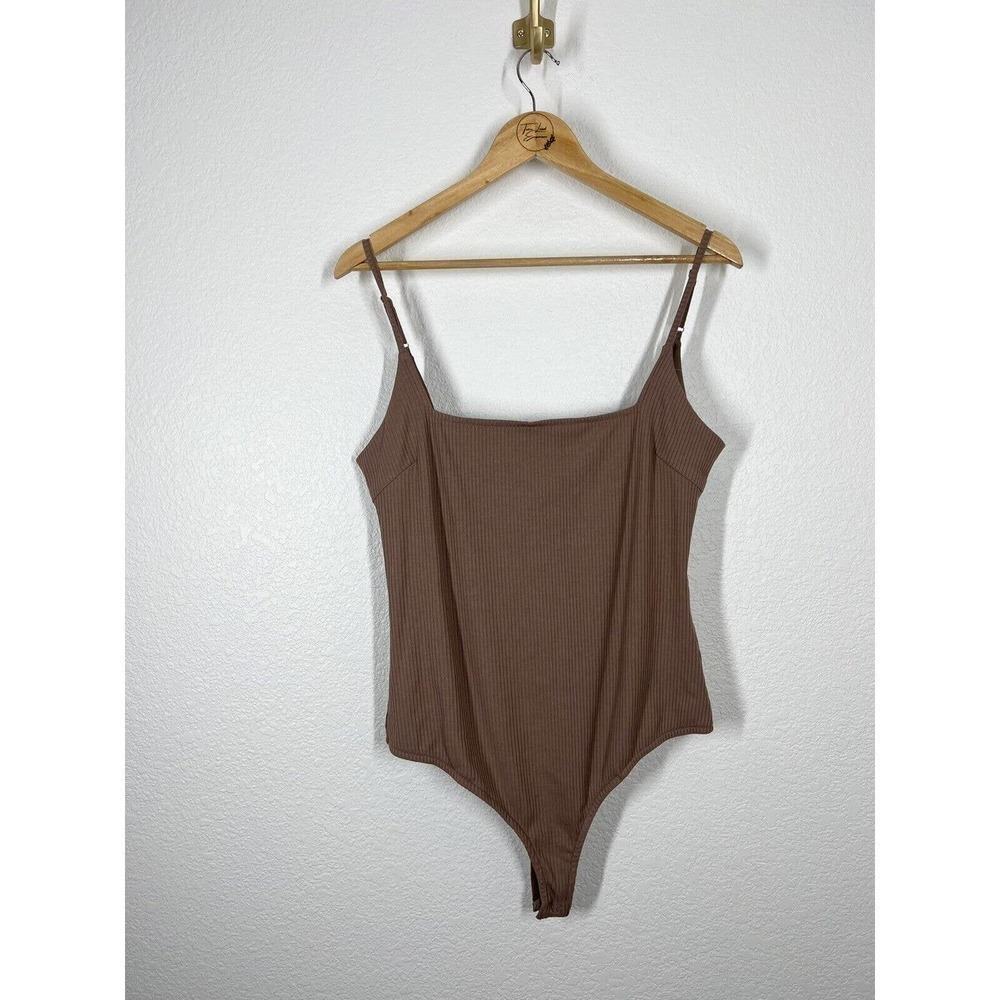 Lulus Danyelle Ribbed Square Neck Bodysuit